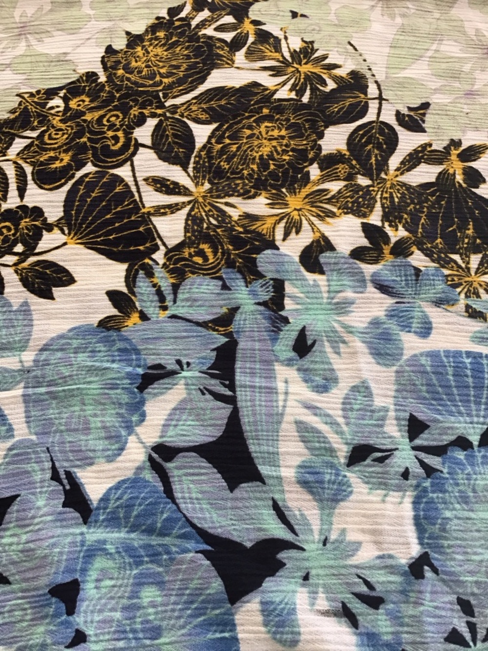 Roffe Accessories beautiful women’s floral sheer boho kimono wrap scarf overlay - Picture 8 of 16